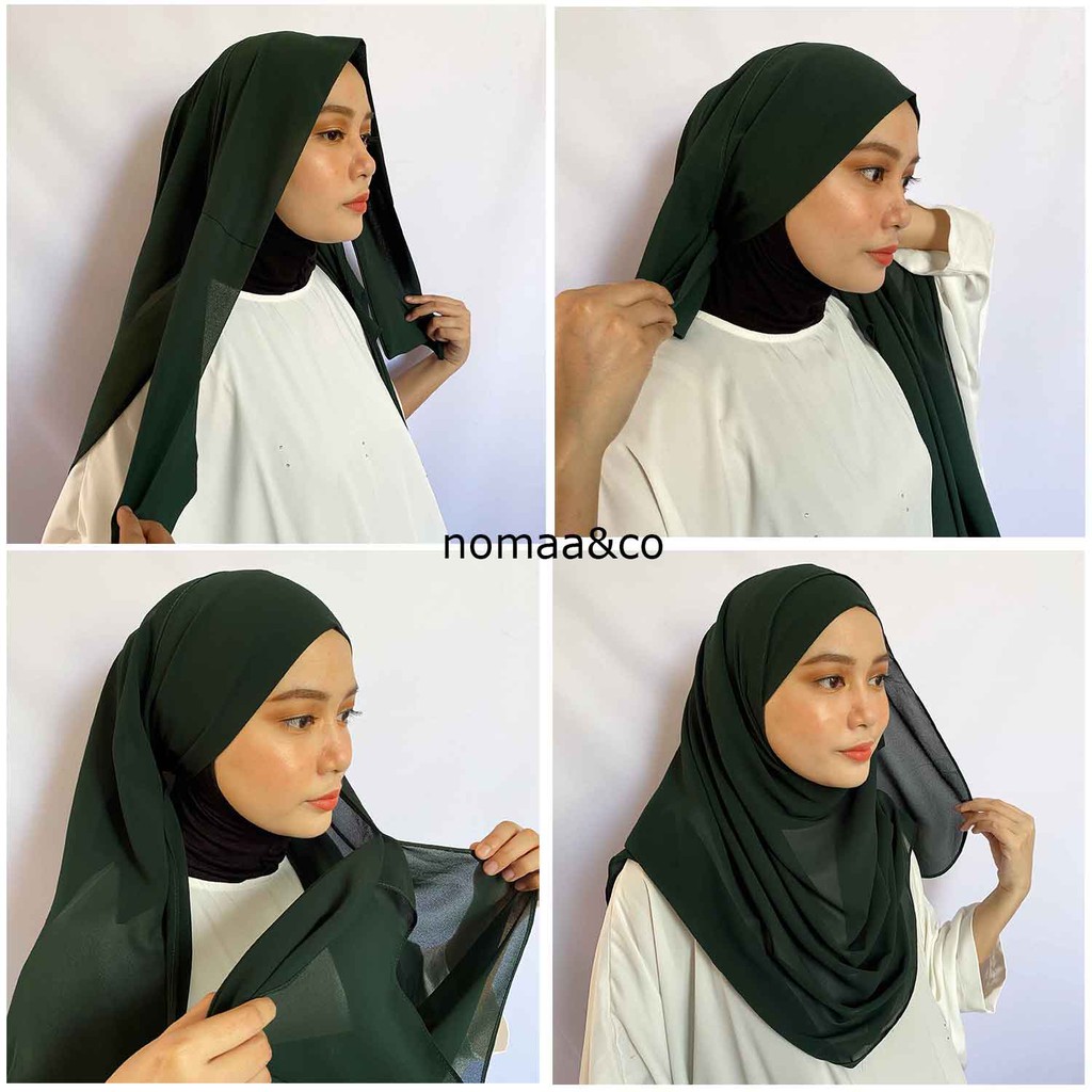 instant tali shawl tie back 1 loop strechable mira filzah ...