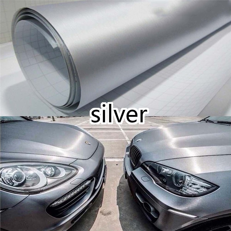 Style Full Car Wrap Metal Metallic Matte Brushed ALUMINUM Vinyl Sticker Film HD