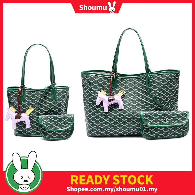 Shoumu Korean Emo Goyard Tote Bag Shopping Bag Shoulder Handbag 3 In 1 Shopee Malaysia