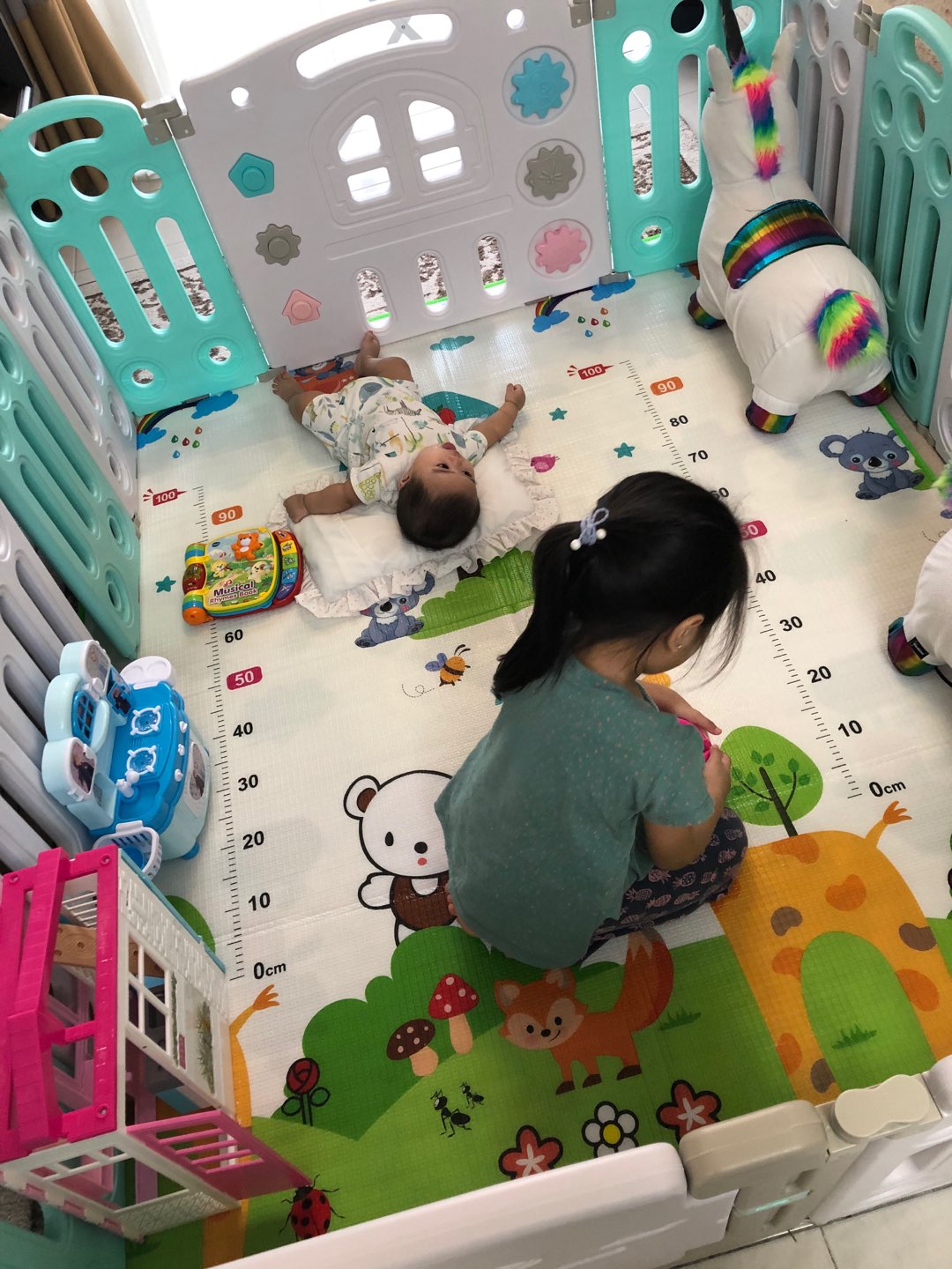 Baby 3 Stage Activity Center Sit Stand Play Table 360 Degree Rotating Play Chair Jumperoo