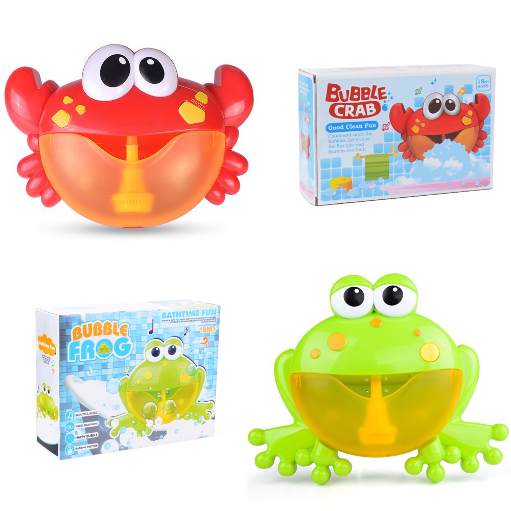 bubble frog bath toy