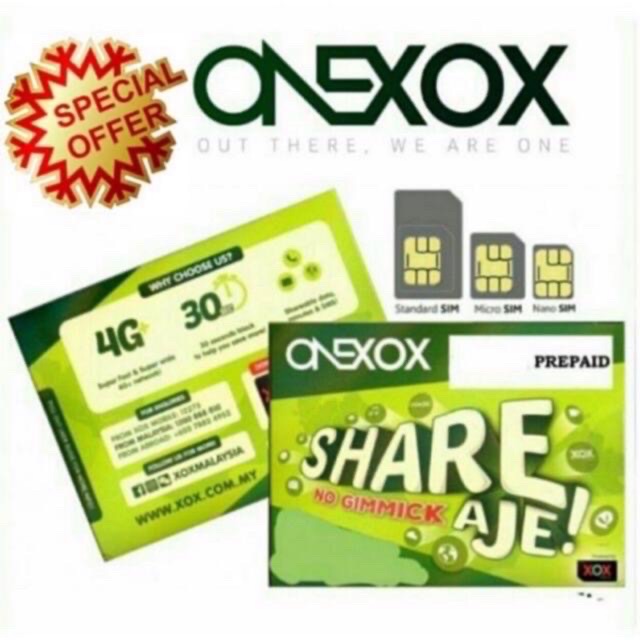 Buy One Xox Prepaid Rm10 28 Months Longest Validity 3 Seetracker Malaysia