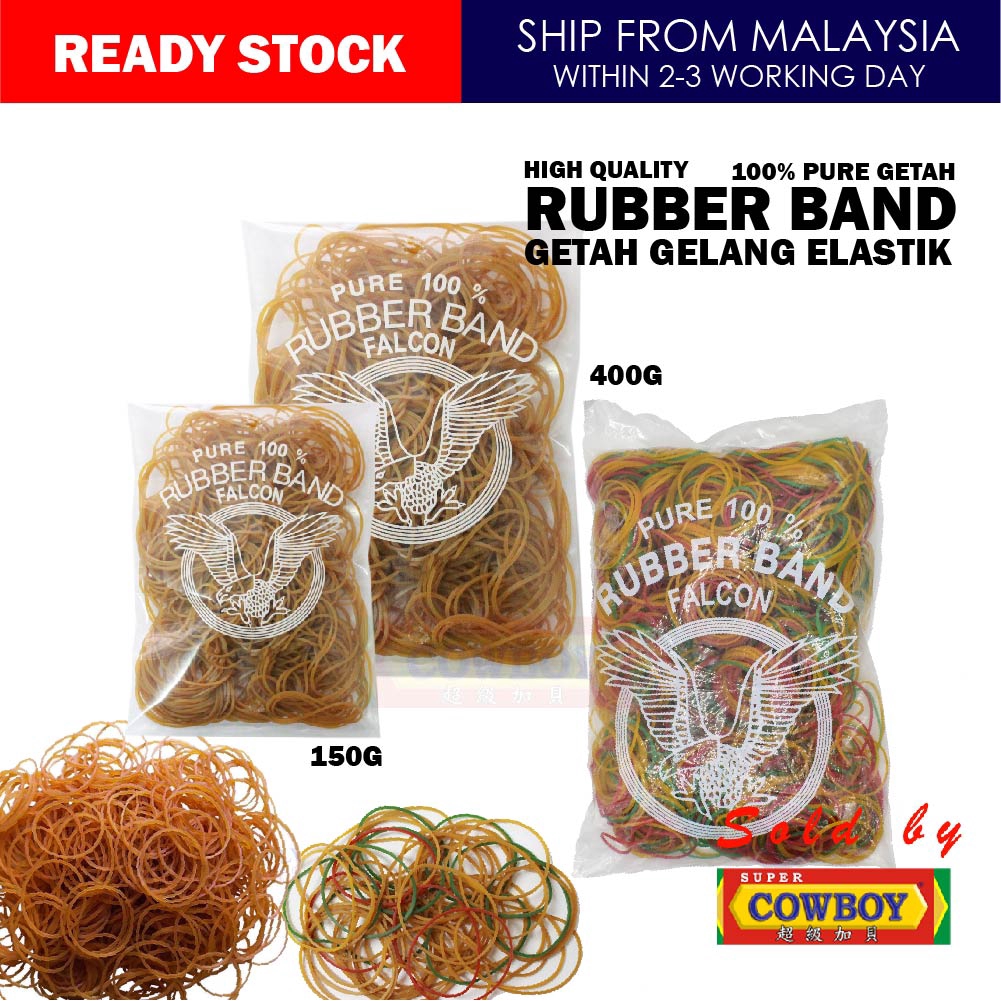 Rubber Band Falcon Eagle 400g 150g color Getah  ikat  barang 