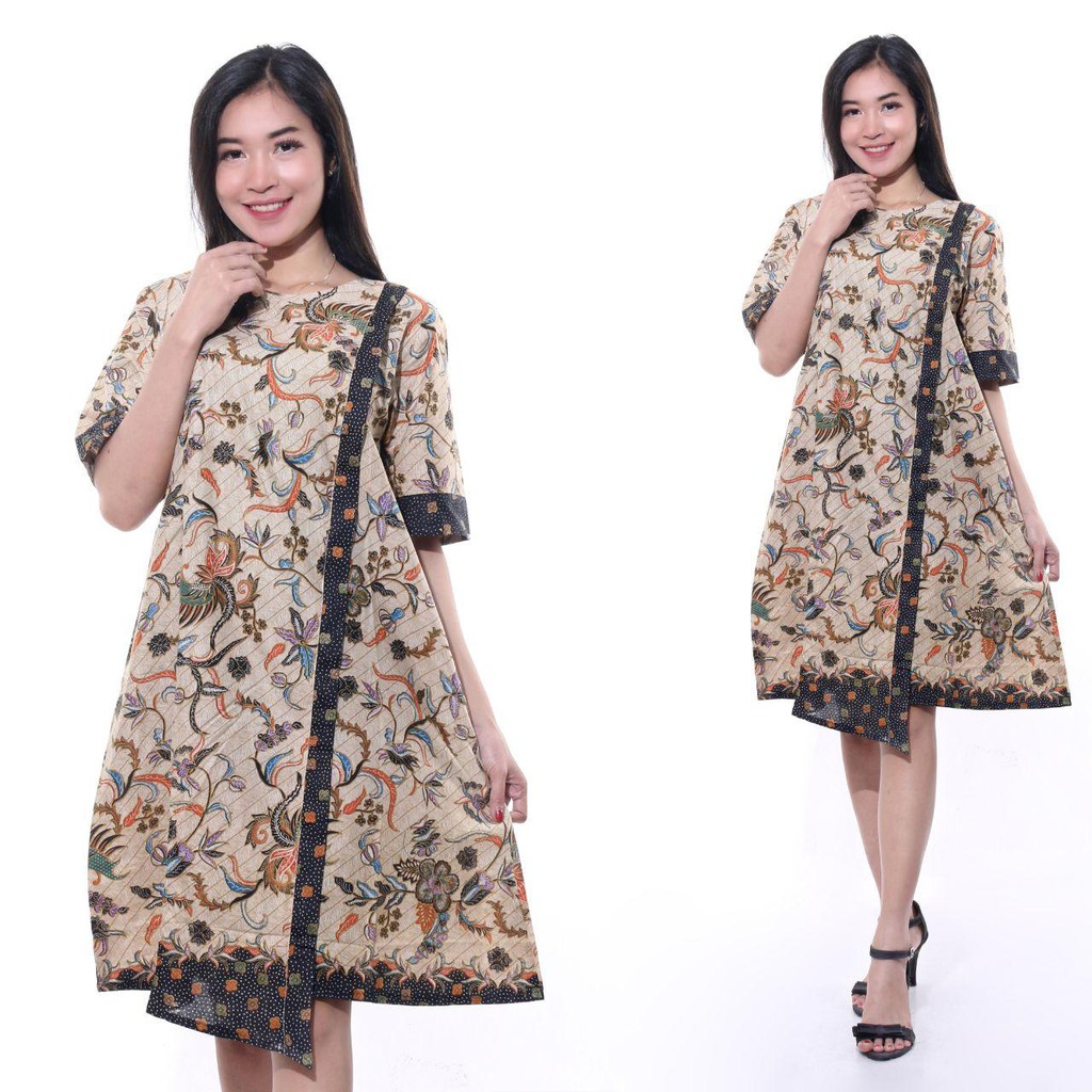 Tunik Women Top Batik 18 Batik Pekalongan Shopee Malaysia