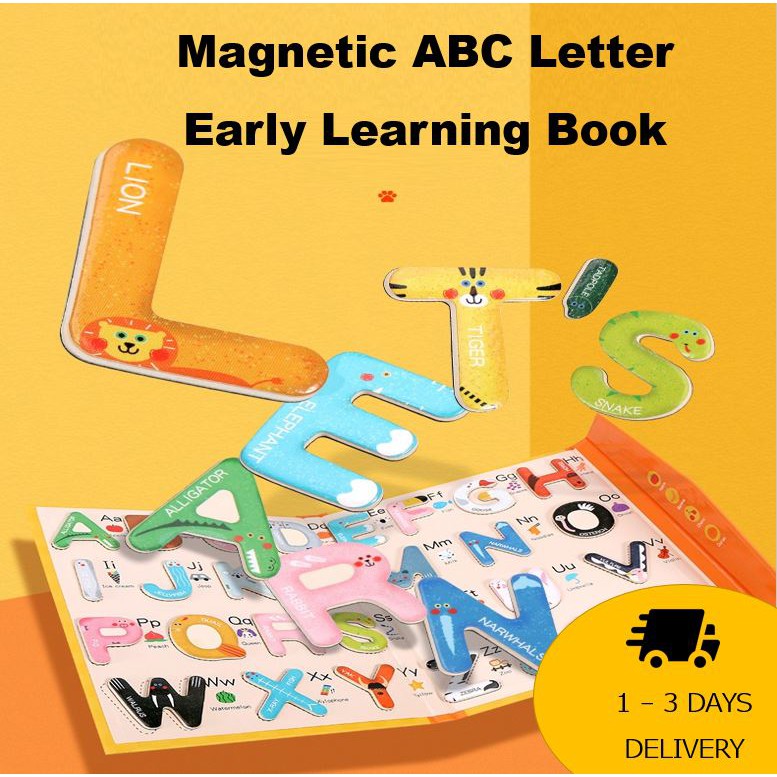 Magnetic ABC letter/Alphabet Magnetic Puzzle Letter Pairing Book Early ...