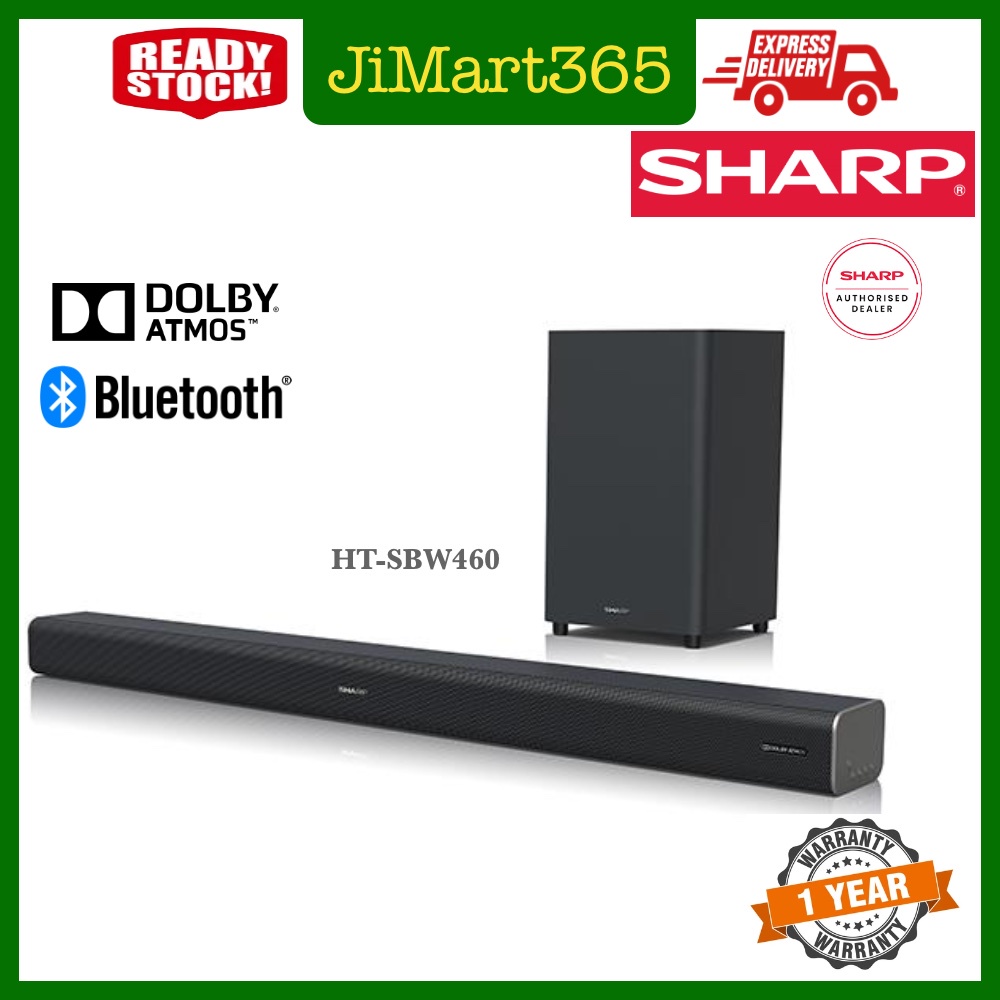 Sharp Dolby ATMOS Sound Bar with Wireless Subwoofer (HT-SBW460/HTSBW460)