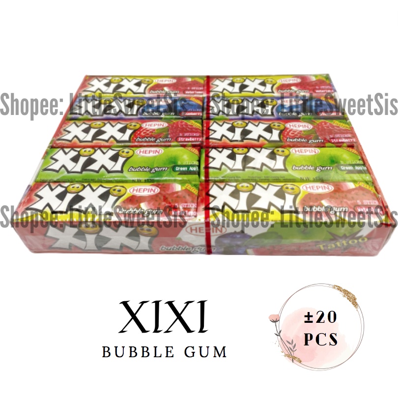 XIXI / TASTY TATTOO BUBBLE GUM/ CHEWING GUM [20PCS] (KHY) Shopee Malaysia