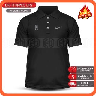 Dry Fit Tick ✔️ Golf Tiger TW Microfiber Baju Polo T Shirt Casual Sports T-Shirts Shirts Unisex Tee Pakaian Murah Sale