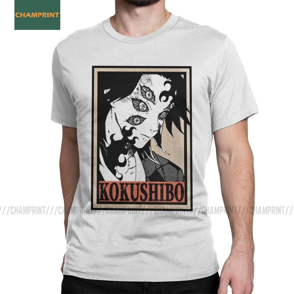 Kokushibo Upper Moon One Demon Slayer Men S T Shirts Kimetsu No Yaiba Kamado Anime Manga Tee Short S Shopee Malaysia