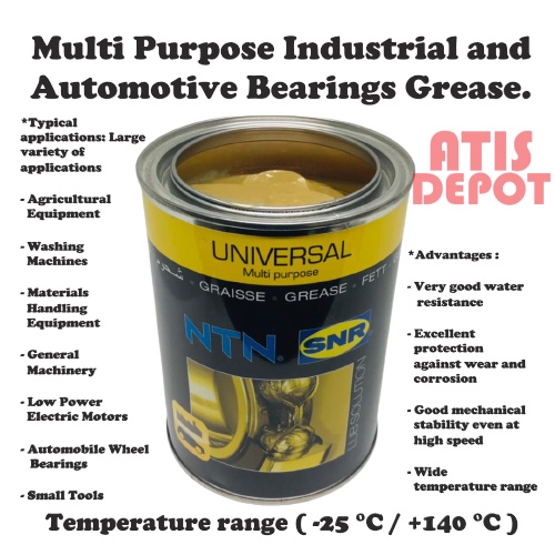 NTN-SNR Univesal Multi-Purpose Grease ( 1KG ) Washing Machine Automobile Wheel Bearing Agricultural Equipment Small Tool