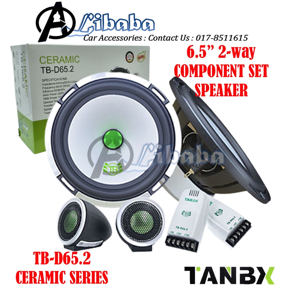 TBD65.2 TANBX GERMANY DESIGN 6.5" 2way Car Component Speaker Full