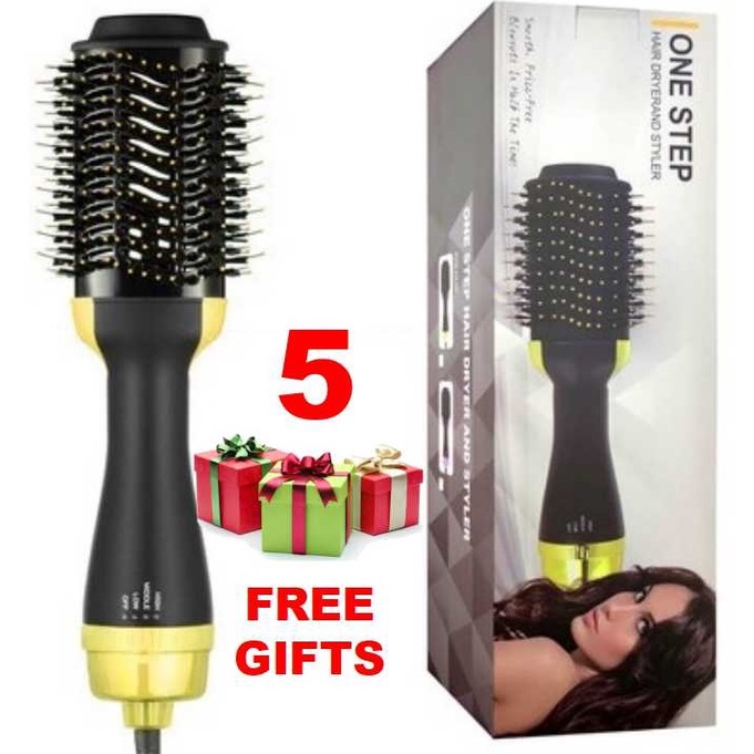 Hair dryer 3 in 1 negative ion hot air dryer curly hair straight hair style One Step