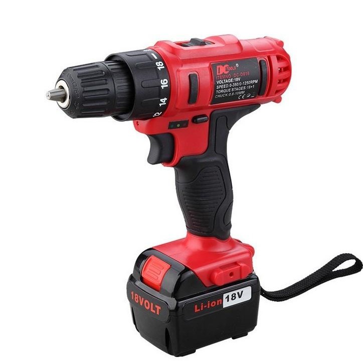 Dctools Dc D017 18v Rechargeable Electric Power Drill Shopee Malaysia