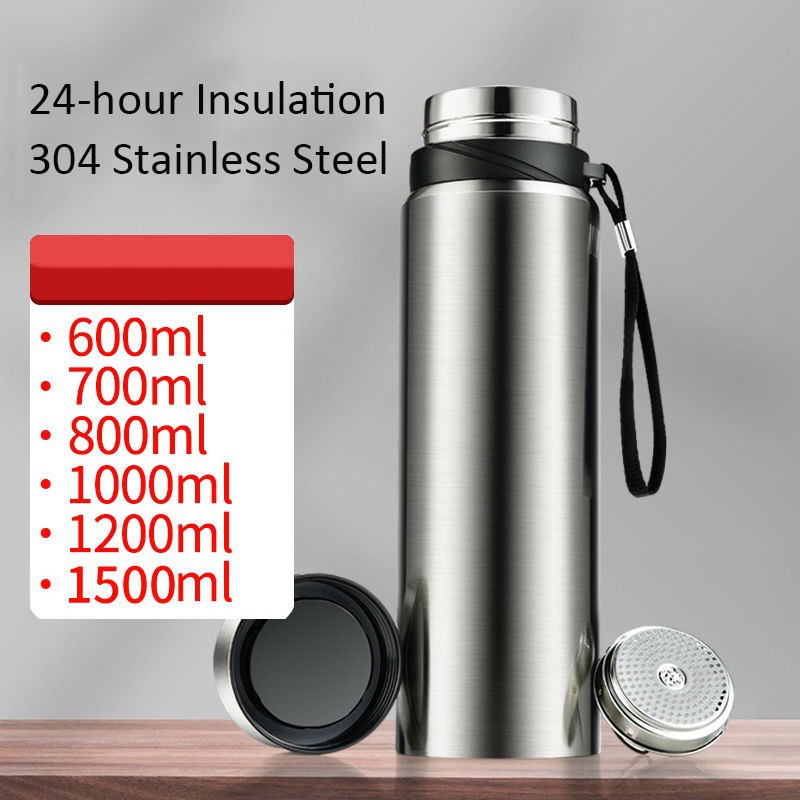 600ml vacuum flask bottle 304 stainless steel thermos | Shopee Malaysia