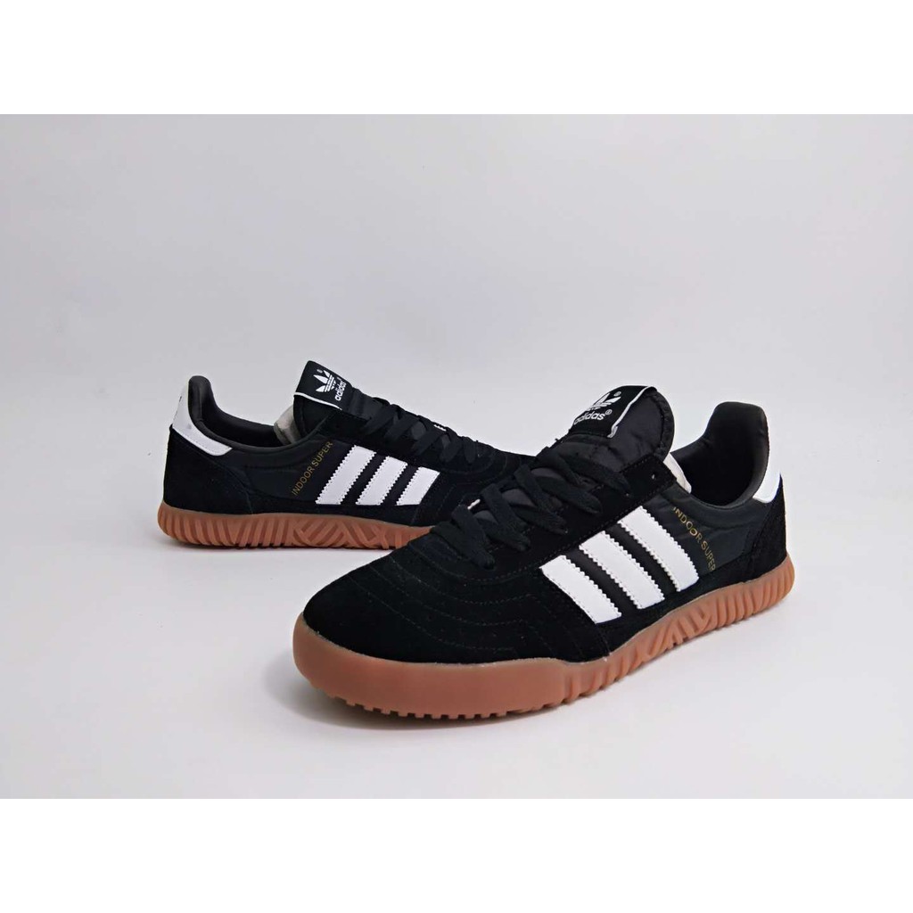 adidas indoor super black and white