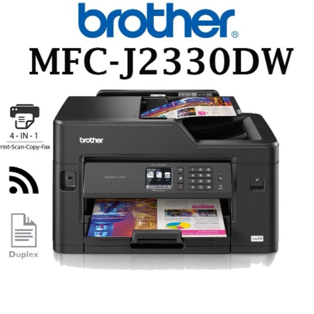 BROTHER MFC-J2330DW A3 PRINTER with Original Ink(P/S/C/F/Wi-Fi/Duplex
