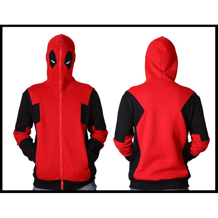 deadpool zip up hoodie