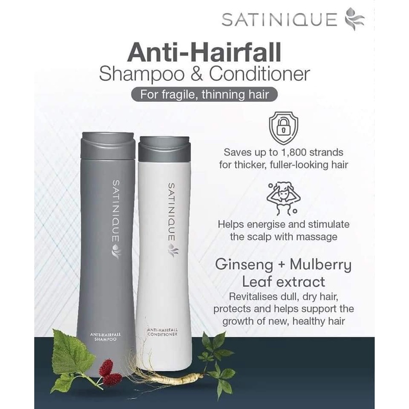 AMWAY SATINIQUE AntiHairfall Shampoo, Conditioner, Hair Tonic