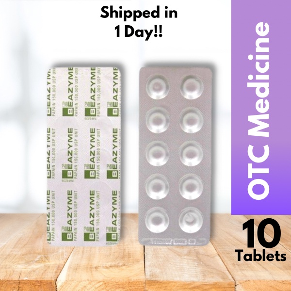Buy Ready Stock Beazyme Papain 150 000u Units Ubat Surut Bengkak Sakit Gusi Gigi 10 Tablets Seetracker Malaysia