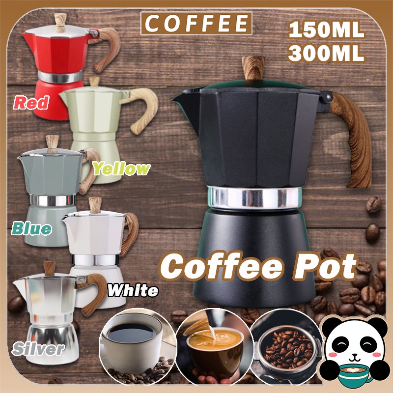 Coffee Pot Italian Moka Pot Black Lake Green Coffee Espresso Boiler Cold Brew Pot Coffee Maker意式摩卡壶咖啡壶黑色湖绿色咖啡浓缩锅炉冷萃壶咖啡器具