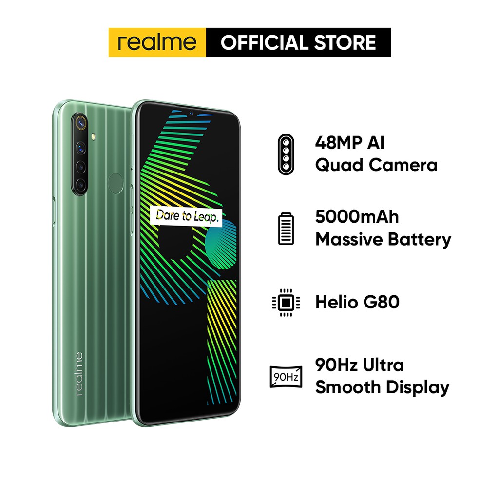 Realme 6i Smartphone 3gb 64gb 1 Year Warranty 5000mah 18w Quick Charge 48mp Shopee Malaysia