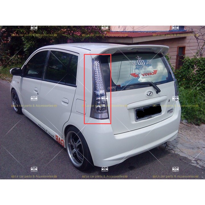 PERODUA VIVA ALBINO TAIL LAMP CLEAR SET LEFT RIGHT / LAMPU BELAKANG ...