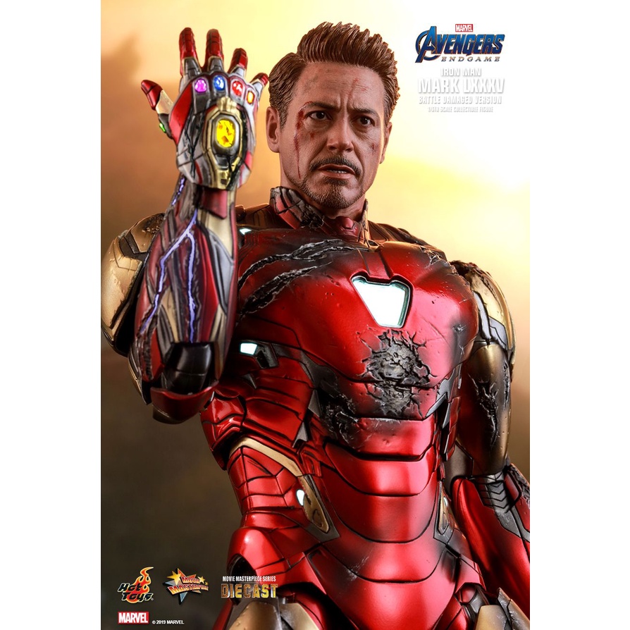 (READY STOCK) Hot Toys - Avengers Endgame - Iron Man Mark 85 - Battle Damaged Ver - 1/6th Scale - MMS543