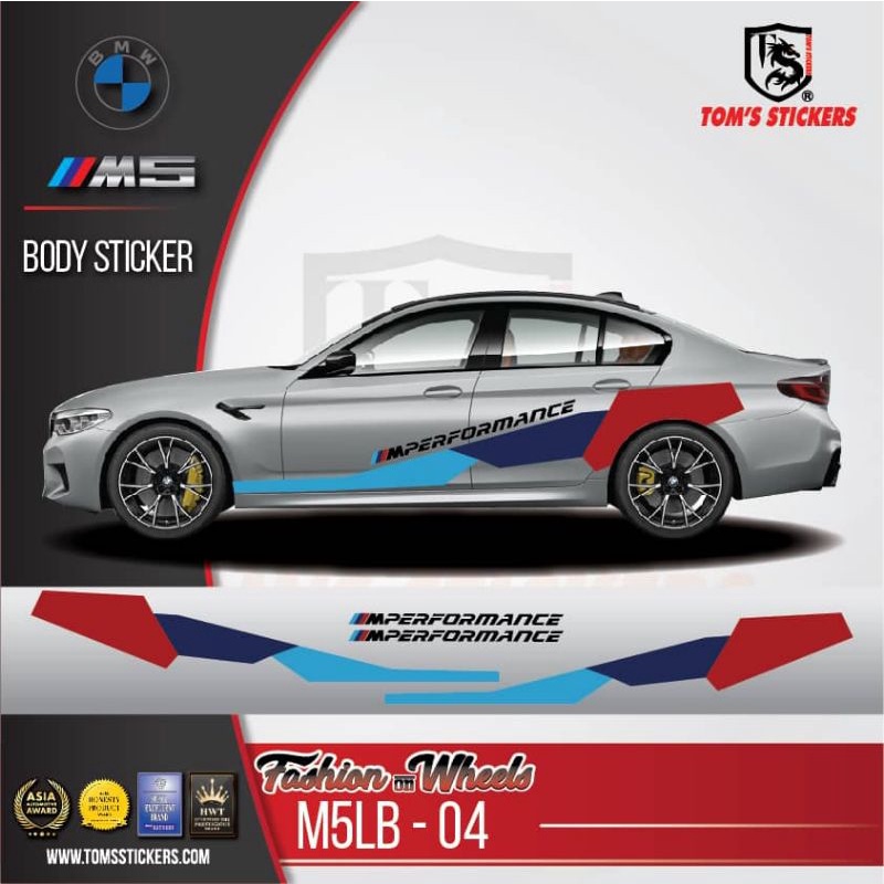 👍👍 BMW M5 CAR BODY STICKER SET M5LB-04