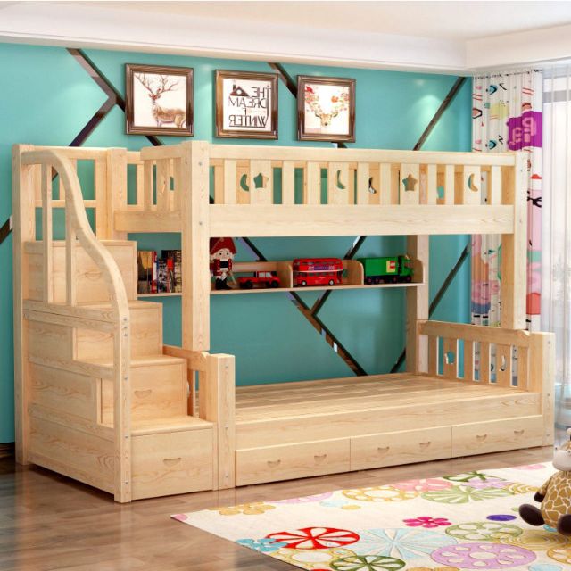 Kids Bedframe Children Bed Solid Wood, Bunk Beds Special Offers