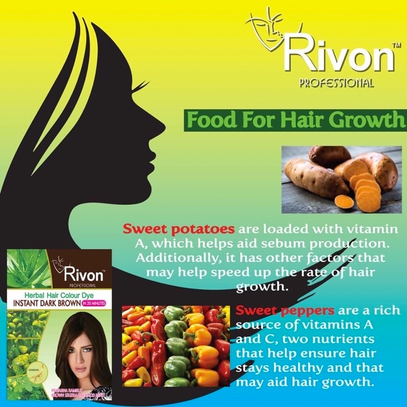 Rivon Professional Herbal Hair Colour Dye 28ml Instant Dark Brown