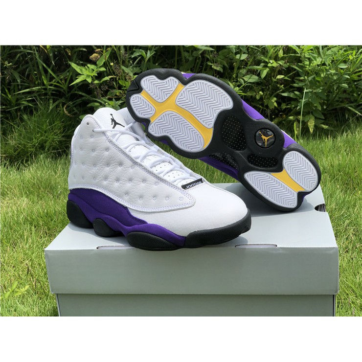 jordan 13 purple and gold