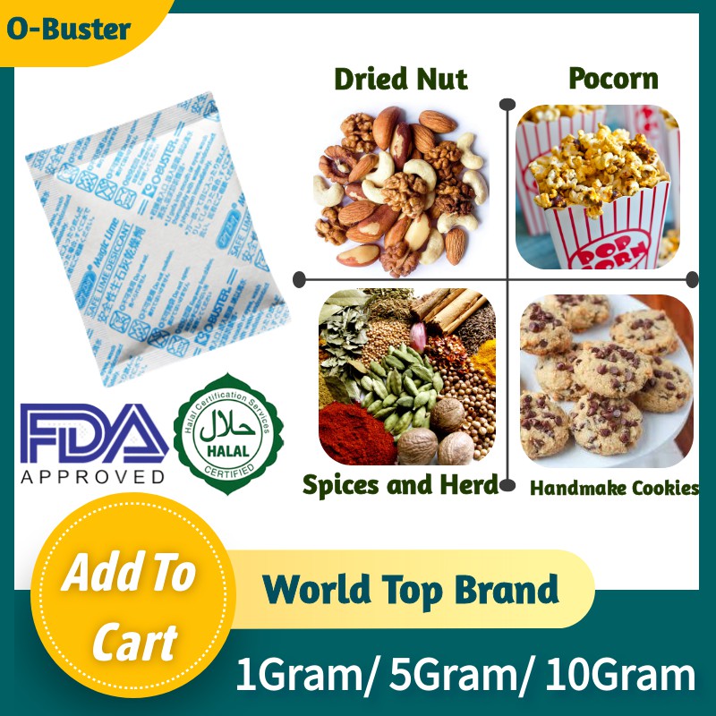 Food Grade Desiccant Sakamoto Safe Lime 1g/3g/5g/10g Food Grade