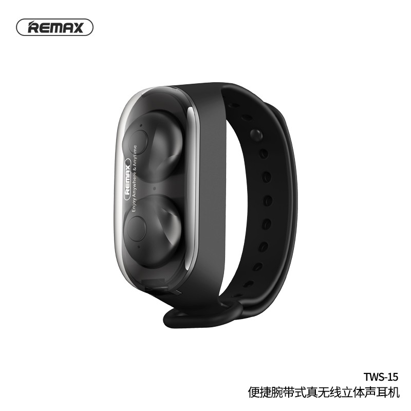 Remax TWS-15 Wristband True Wireless Stereo Earbuds Bluetooth Headset V5.0 Version