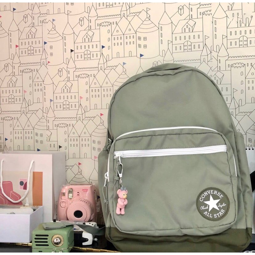 green converse bag