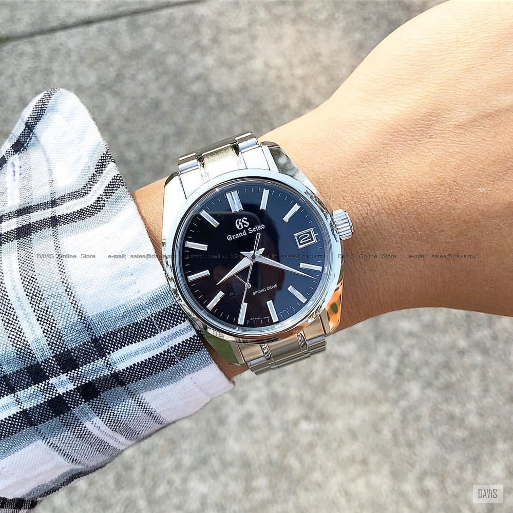 Seiko Sbga375 Men S Grand Seiko Heritage Spring Drive Date Midnight Original Shopee Malaysia