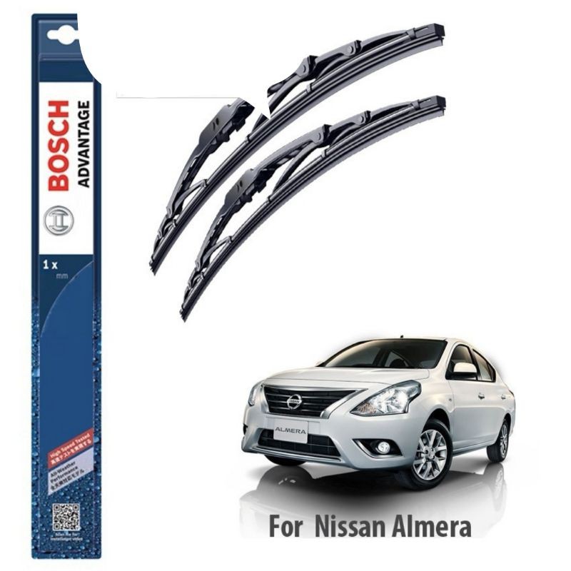Bosch Advantage Wiper Blade Set For Nissan Almera 21 14 Shopee Malaysia