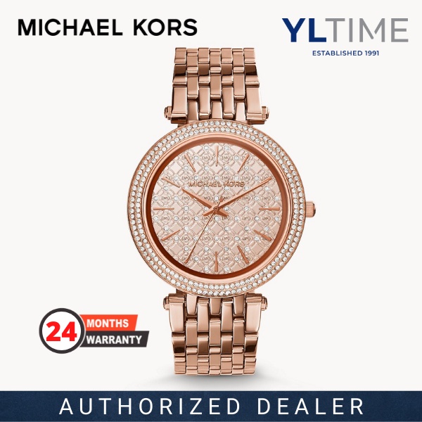 Michael Kors Lady MK3399 Glitz Darci Three-Hands Rose Gold-Tone Watch (100%  Original & New) | Shopee Malaysia