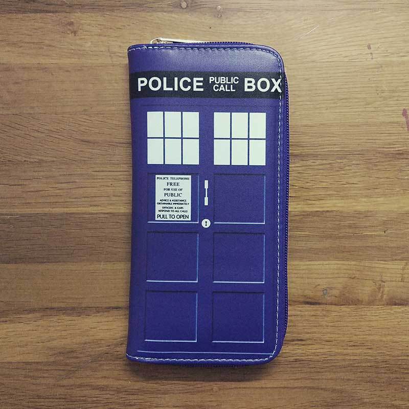 American Movie Mystery Doctor Long Zip Wallet Blue Phone Booth Pu Leather Clutch Shopee Malaysia - harry potter phone booth roblox