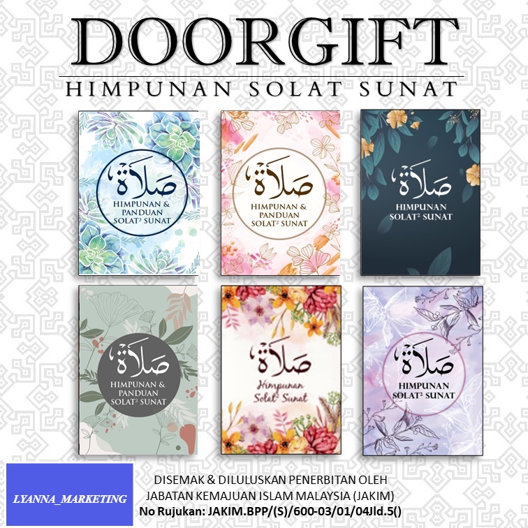 Ready Stock Doort Himpunan Solat Sunat Glossy Cover Muslim Dan Muslimat Buku Kecil Solat 