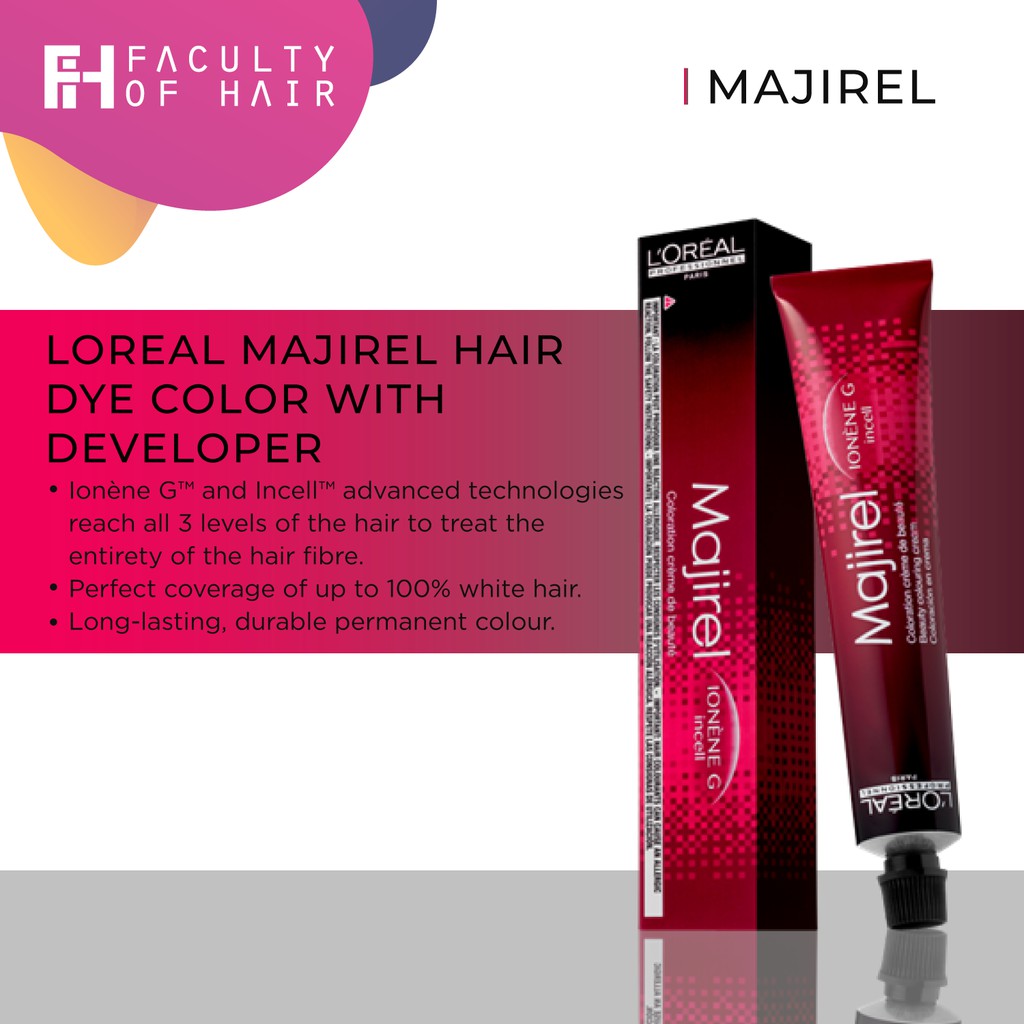Loreal Colour 50ml / LOREAL Majirel Hair Dye Color with Developer BeeCost
