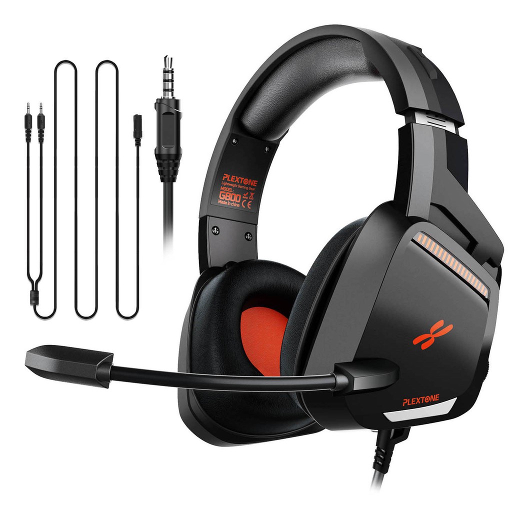 PLEXTONE G800 Gaming Headphones LED Light E-sports Over Ear Headset with Mic On-Ear Headphone | Shopee Malaysia