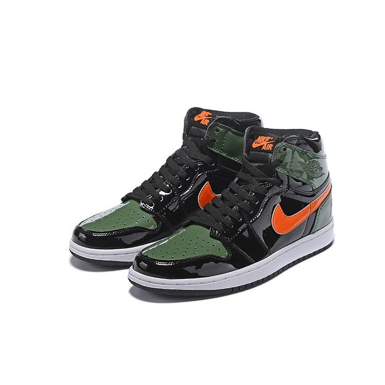 black green orange jordan 1