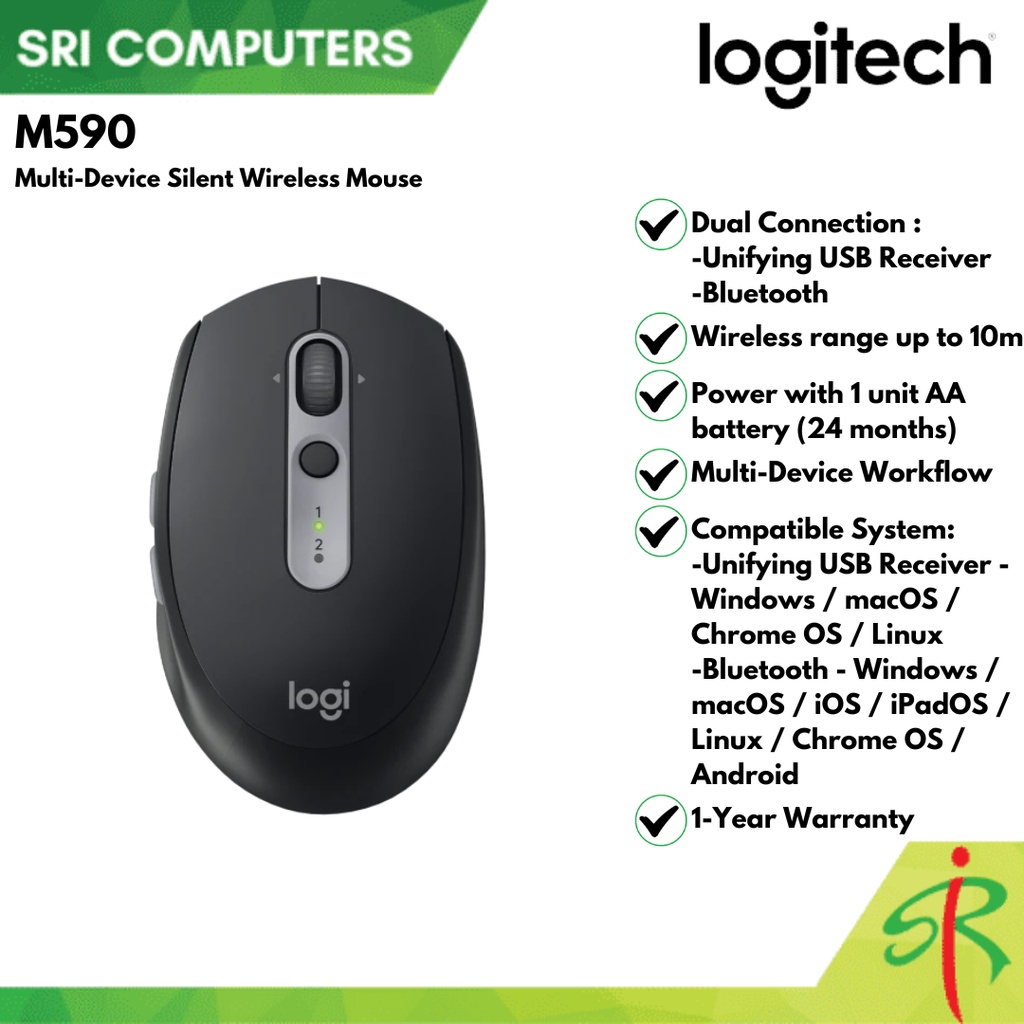 Logitech m590 multi device silent