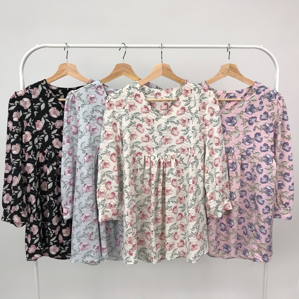 ZUCCA DOLLY FLORAL WOMEN BLOUSE - Y497 - PINK