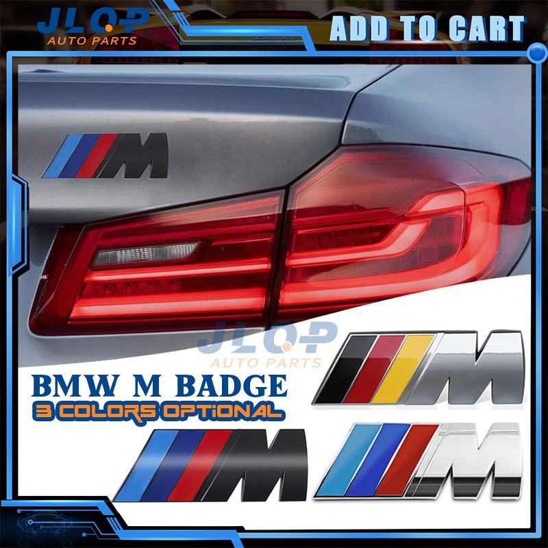 BMW M Sports Car Sticker 3D Logo Car Body side Sticker Rear Badge large