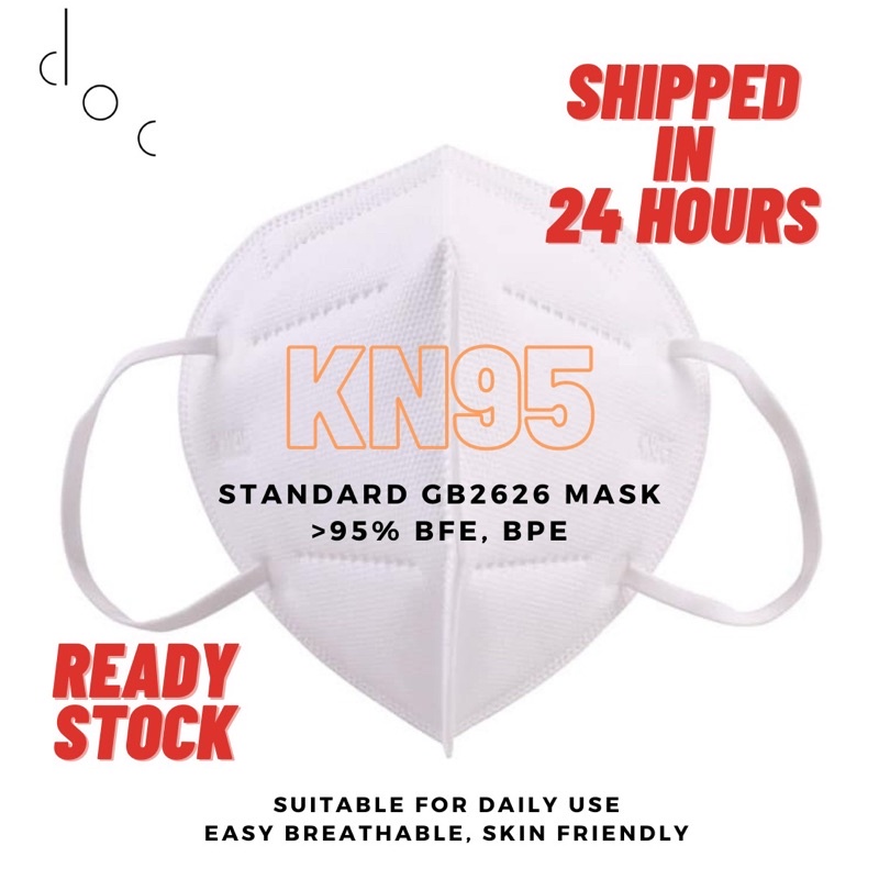KN95 Standard Protective 5ply Face Mask KKM Approved Filtering Half