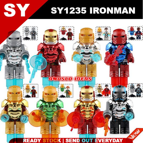 lego chrome iron man