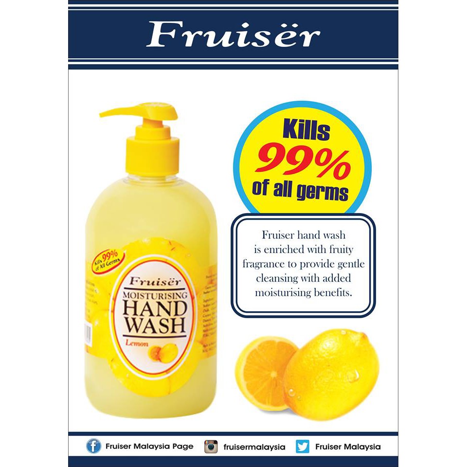 新到着 Fruisër Lemon Moisturising Hand Wash 500ml ハンドソープ - www.qualitygb.do