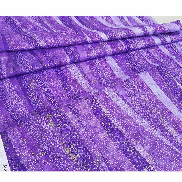 Kain 100% Cotton Designer Cotton Imported USA Batik Design Artisan Spirit Shimmer Purple Color