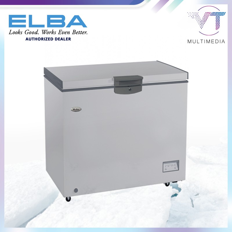 Elba Chest Freezer EFF4132E(GR) 410 Litres MULTIMEDIA